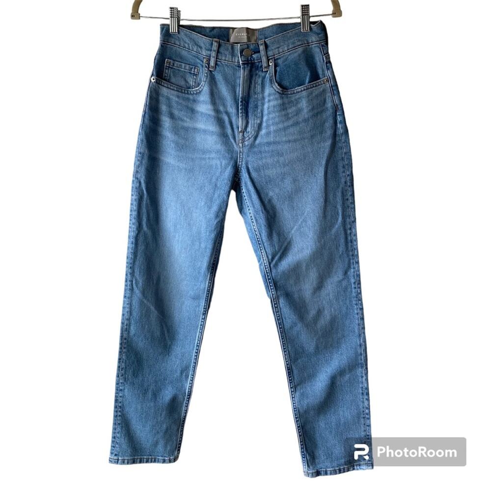 Everlane The Cheeky Jean High Rise Light Wash Straight Leg Size 26